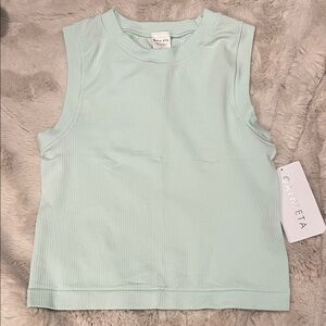 Athleta Mint Green Muscle Tee